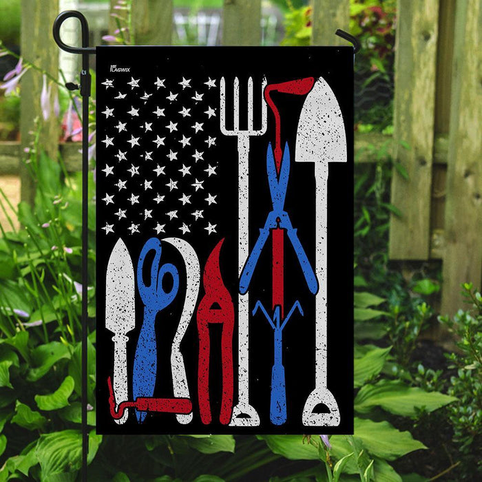 Farmer American Flag | Garden Flag | Double Sided House Flag - GIFTCUSTOM