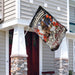 Female Veteran Poppy American Flag | Garden Flag | Double Sided House Flag - GIFTCUSTOM