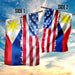 Filipino American Flag | Garden Flag | Double Sided House Flag - GIFTCUSTOM