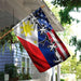 Filipino American Flag | Garden Flag | Double Sided House Flag - GIFTCUSTOM