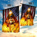 Firefighter American US Flag | Garden Flag | Double Sided House Flag - GIFTCUSTOM