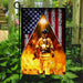 Firefighter American US Flag | Garden Flag | Double Sided House Flag - GIFTCUSTOM