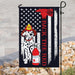 Firefighter Back The Red Flag | Garden Flag | Double Sided House Flag - GIFTCUSTOM