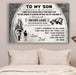 Firefighter Canvas and Poster | Dad to son | Never lose | wall decor visual art - GIFTCUSTOM