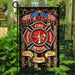 Firefighter Fire Rescue Flag Flag | Garden Flag | Double Sided House Flag - GIFTCUSTOM