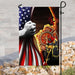 Firefighter Jesus Christian American Flag | Garden Flag | Double Sided House Flag - GIFTCUSTOM