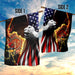 Firefighter Jesus Christian American Flag | Garden Flag | Double Sided House Flag - GIFTCUSTOM