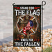 Firefighter Stand For The Flag Kneel For The Fallen Flag | Garden Flag | Double Sided House Flag - GIFTCUSTOM