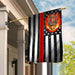 Firefighter. The Thin Red Line Flag | Garden Flag | Double Sided House Flag - GIFTCUSTOM