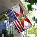 Florida & American Flag | Garden Flag | Double Sided House Flag - GIFTCUSTOM