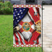 Florida And American Flag | Garden Flag | Double Sided House Flag - GIFTCUSTOM