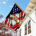 Florida And American Flag | Garden Flag | Double Sided House Flag - GIFTCUSTOM