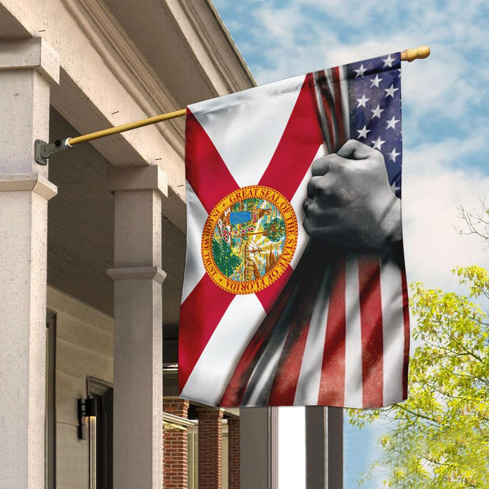 Florida State American Flag | Garden Flag | Double Sided House Flag - GIFTCUSTOM