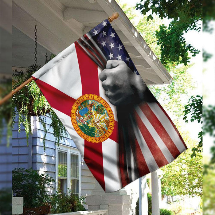 Florida State American Flag | Garden Flag | Double Sided House Flag - GIFTCUSTOM