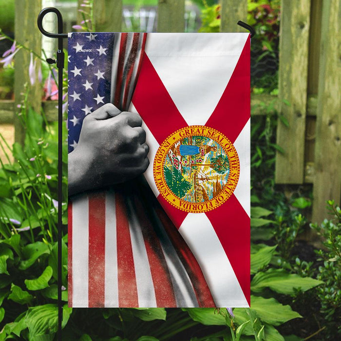 Florida State American Flag | Garden Flag | Double Sided House Flag - GIFTCUSTOM