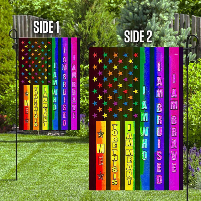 Fly The Pride LGBT Flag | Garden Flag | Double Sided House Flag - GIFTCUSTOM