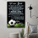 Football Canvas and Poster ��� Dad and mom to son ��� Never lose wall decor visual art - GIFTCUSTOM