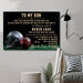 Football Canvas and Poster | dad and mom to son | never lose | wall decor visual art - GIFTCUSTOM