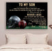 Football Canvas and Poster ��� dad to son ��� never lose wall decor visual art - GIFTCUSTOM