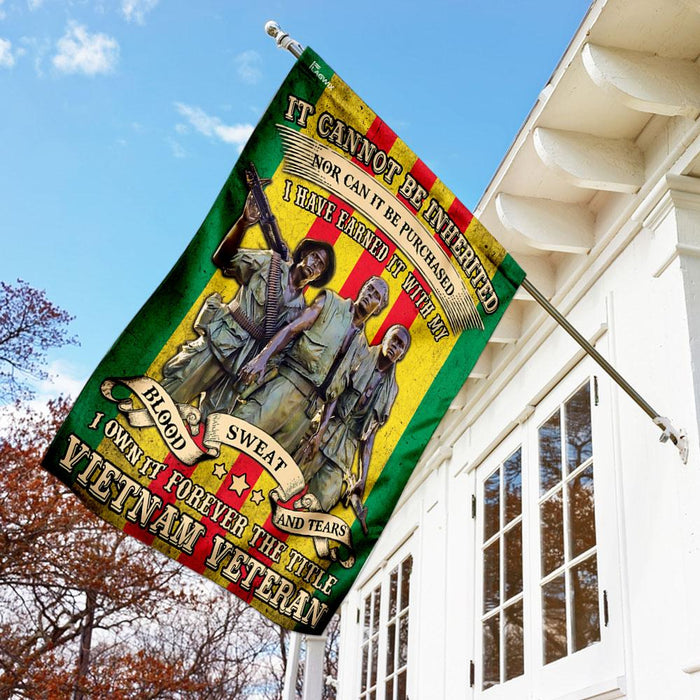 Forever The Title Vietnam Veteran Flag | Garden Flag | Double Sided House Flag - GIFTCUSTOM