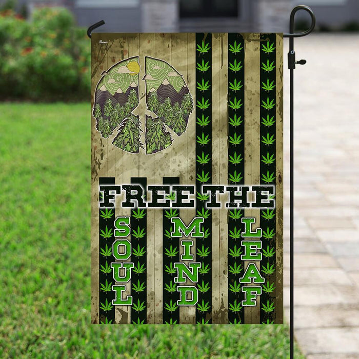 Free W.e.e.d Hill Flag | Garden Flag | Double Sided House Flag - GIFTCUSTOM