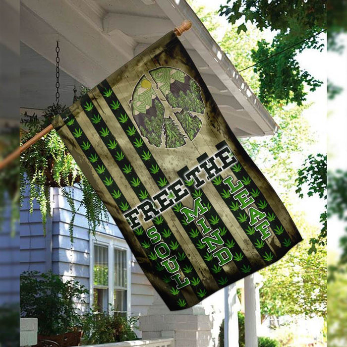 Free W.e.e.d Hill Flag | Garden Flag | Double Sided House Flag - GIFTCUSTOM