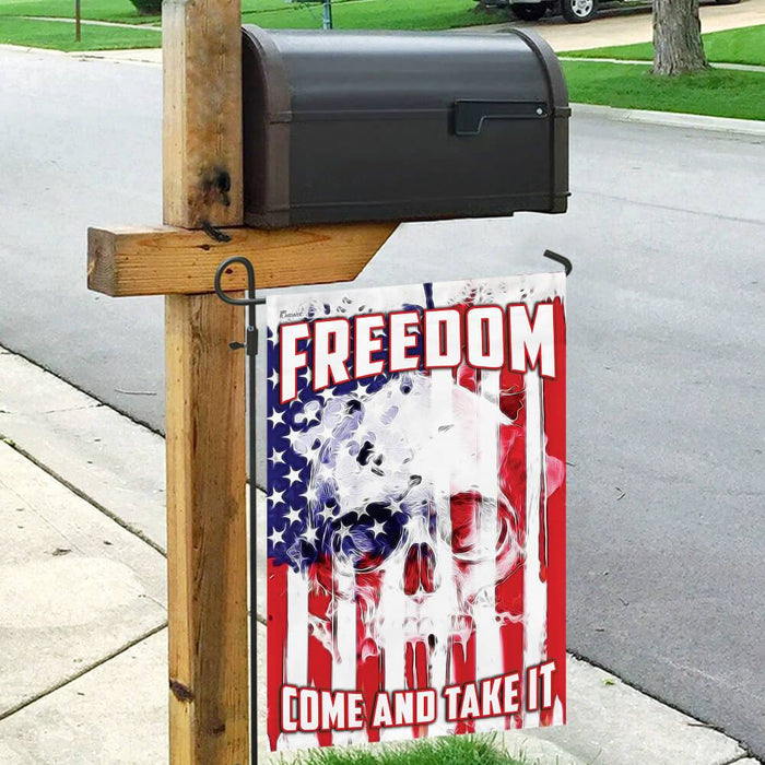 Freedom. Come And Take It American US Flag | Garden Flag | Double Sided House Flag - GIFTCUSTOM