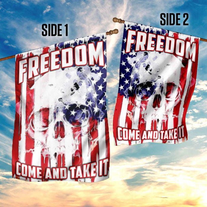 Freedom. Come And Take It American US Flag | Garden Flag | Double Sided House Flag - GIFTCUSTOM