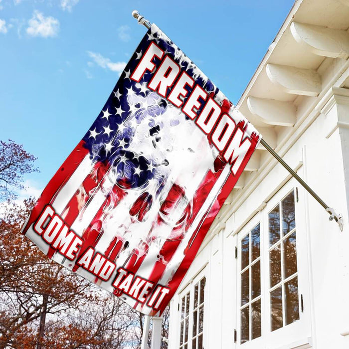 Freedom. Come And Take It American US Flag | Garden Flag | Double Sided House Flag - GIFTCUSTOM