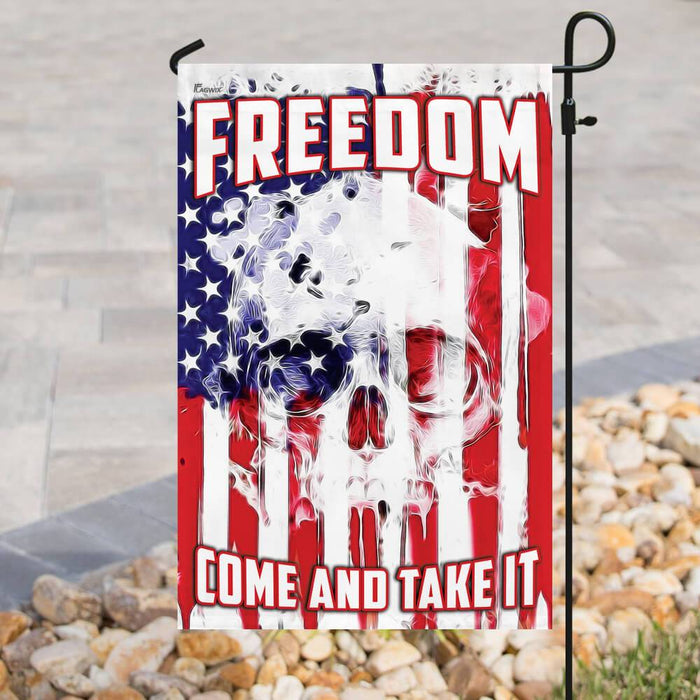 Freedom. Come And Take It American US Flag | Garden Flag | Double Sided House Flag - GIFTCUSTOM