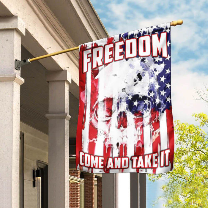 Freedom. Come And Take It American US Flag | Garden Flag | Double Sided House Flag - GIFTCUSTOM