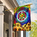 Freedoms Nothing Left To Lose Sunflower Hippie Flag | Garden Flag | Double Sided House Flag - GIFTCUSTOM