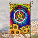 Freedoms Nothing Left To Lose Sunflower Hippie Flag | Garden Flag | Double Sided House Flag - GIFTCUSTOM