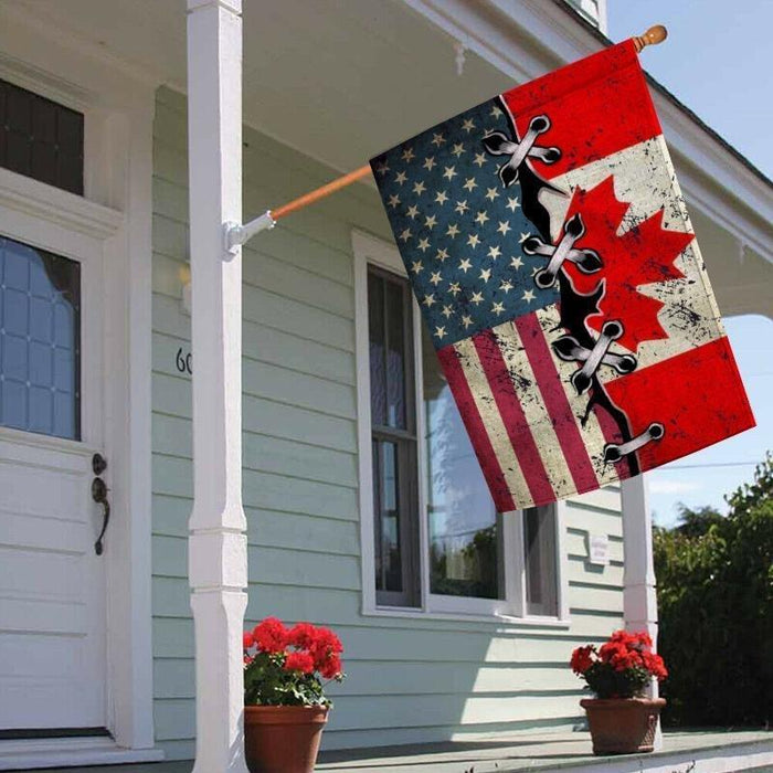 Garden Flag United StatesCanada Garden Flag - GIFTCUSTOM