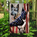 German Shepherd American US Flag | Garden Flag | Double Sided House Flag - GIFTCUSTOM