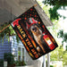 German Shepherd Firefighter Back The Red Flag | Garden Flag | Double Sided House Flag - GIFTCUSTOM