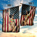 German Shepherd Hippy American US Flag | Garden Flag | Double Sided House Flag - GIFTCUSTOM