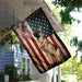 German Shepherd Hippy American US Flag | Garden Flag | Double Sided House Flag - GIFTCUSTOM