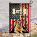 German Shepherd. We Know You Are Here Flag | Garden Flag | Double Sided House Flag - GIFTCUSTOM