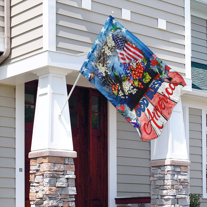 God Bless America Flag | Garden Flag | Double Sided House Flag - GIFTCUSTOM