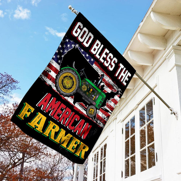 God Bless The American Farmer Flag | Garden Flag | Double Sided House Flag - GIFTCUSTOM