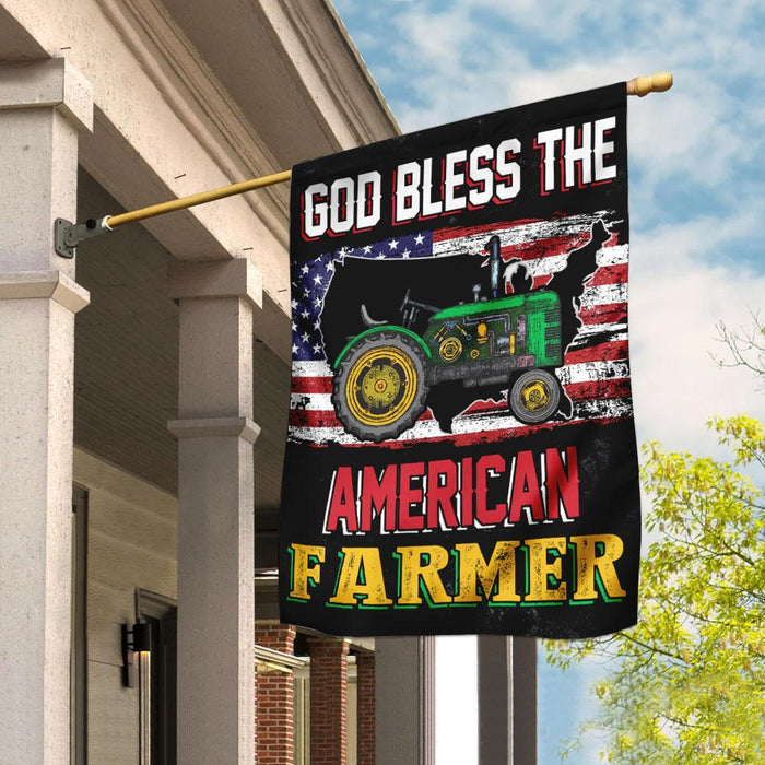 God Bless The American Farmer Flag | Garden Flag | Double Sided House Flag - GIFTCUSTOM