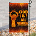 God Is All Powerful Jeremiah 32:17 Christian Flag | Garden Flag | Double Sided House Flag - GIFTCUSTOM