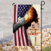 God Jesus Christian By His Wounds We Are Healed American Flag | Garden Flag | Double Sided House Flag - GIFTCUSTOM