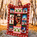 Golden retriever funny Christmas blanket - GIFTCUSTOM