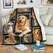 Golden retriever lovely faces blanket - GIFTCUSTOM