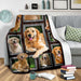 Golden retriever lovely faces blanket - GIFTCUSTOM