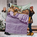 Golden retriever sleeping premium blanket - GIFTCUSTOM