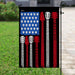 Guitar American Flag | Garden Flag | Double Sided House Flag - GIFTCUSTOM