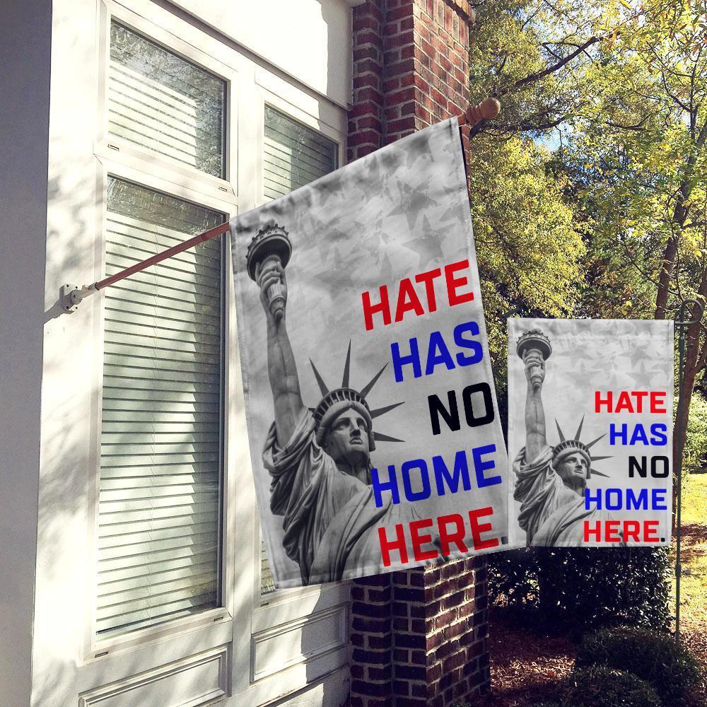 Hate Has No Home Here FLag | All Over Printed - GIFTCUSTOM